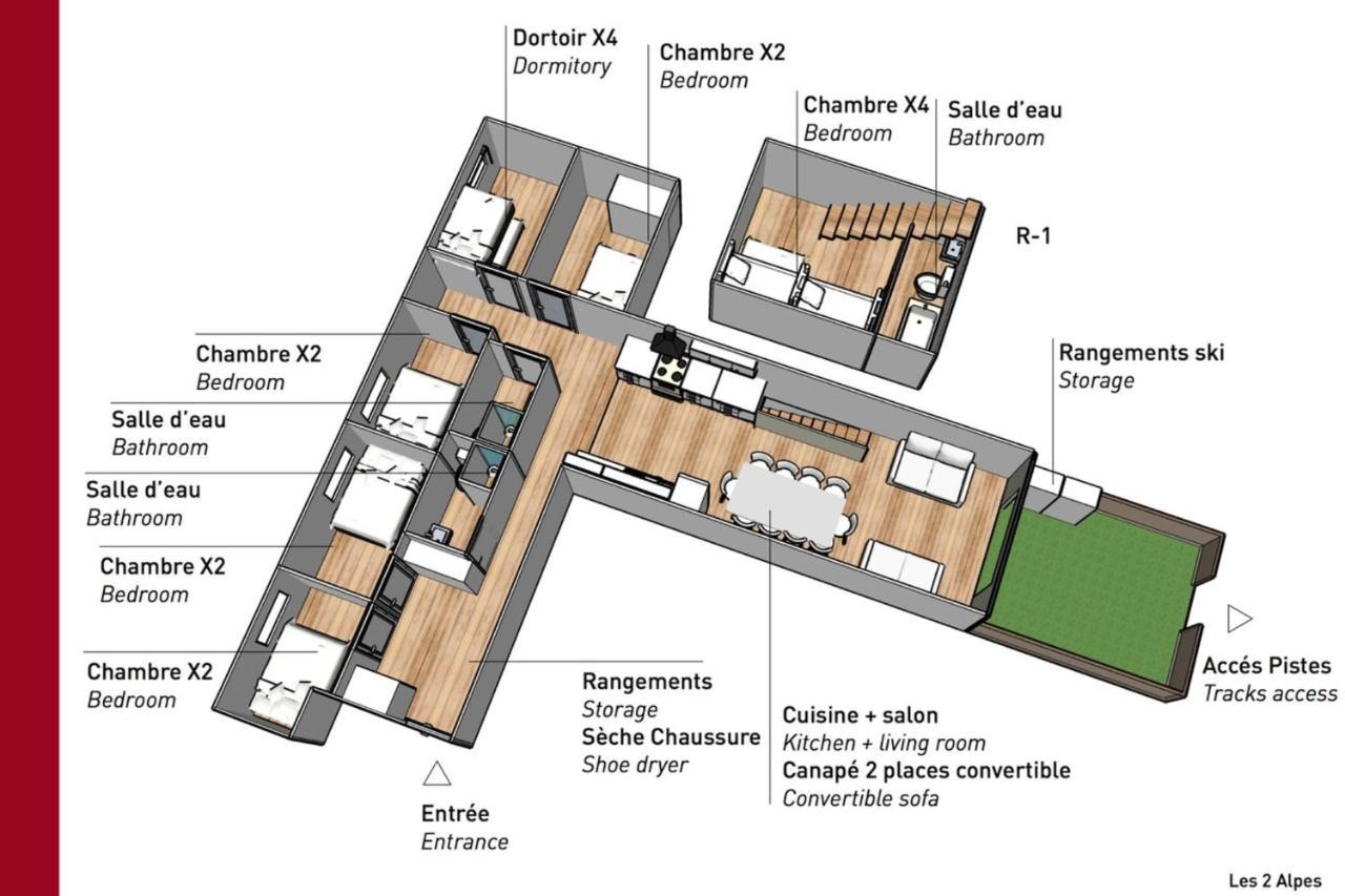Appartement Edelweiss Skiopieds - Centre Station Les Deux Alpes Exterior photo
